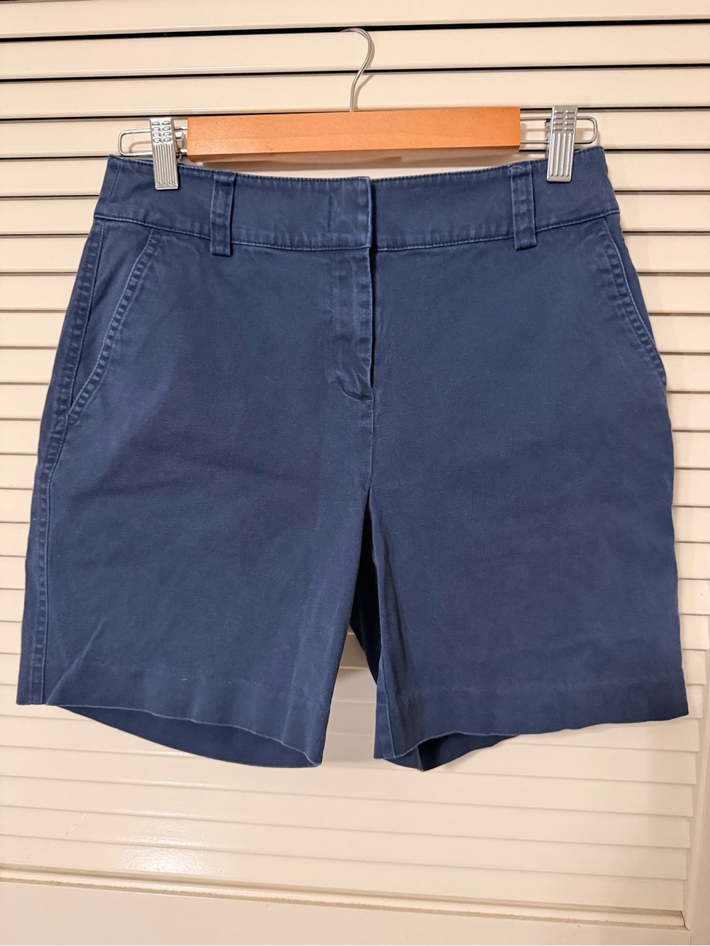 Duck Head Women’s Dark Blue Cotton Bermuda Shorts